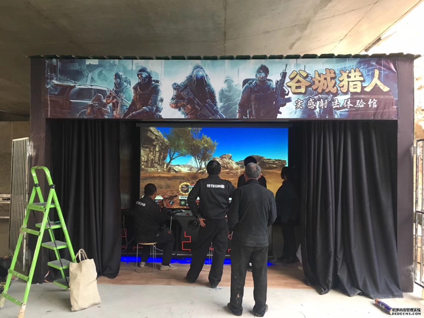 济南黄金谷安装现场